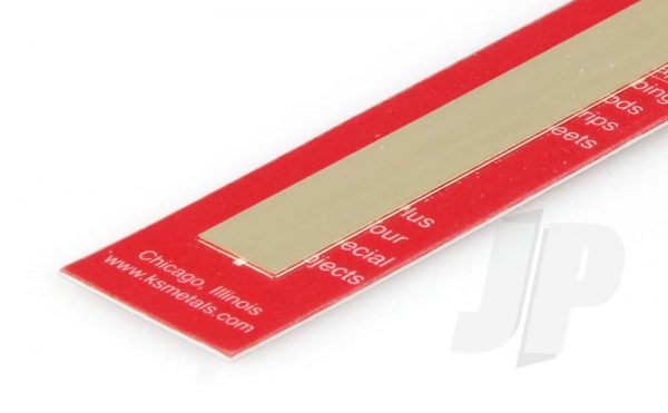 .25 X 1/2 .64mm X 12.7mm Brass Strip 1
