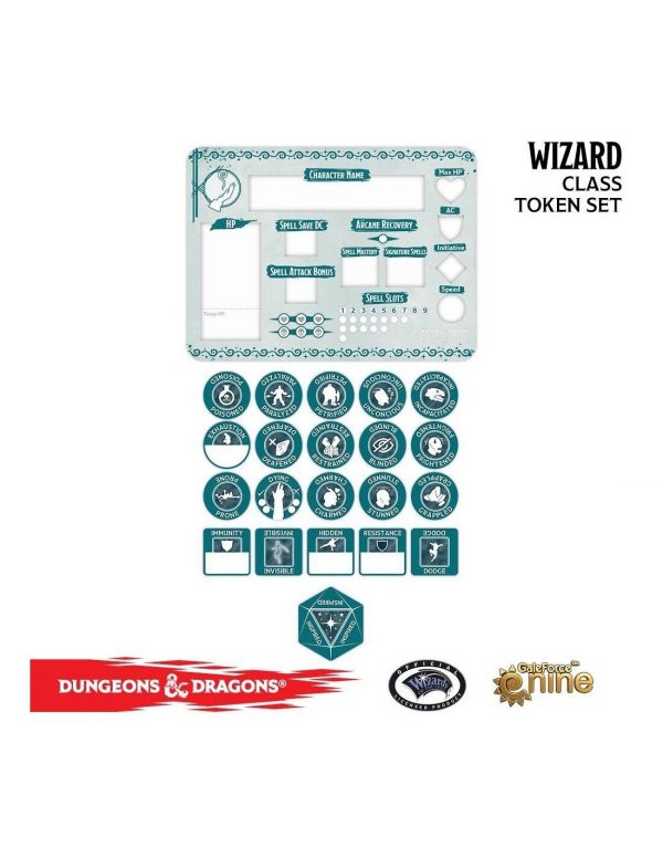 D&D Class Token Set - Wizard