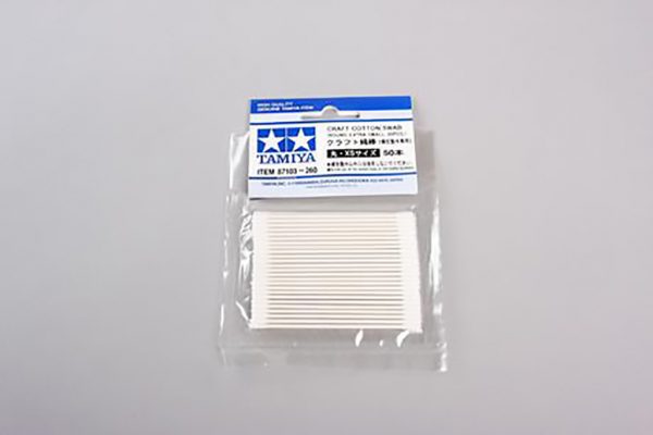 craft cotton swab round xtra small x50 Tamiya